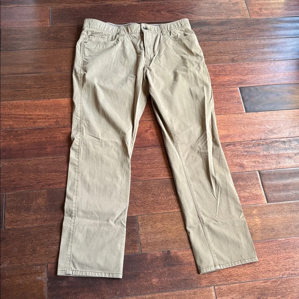 Union Comfort Flex classic khaki tan casual stretch pant size 38x32